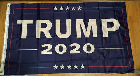 TRUMP 2020 OFFICIAL BLUE CAMPAIGN FLAG 3'X5' FLAG 68D Rough Tex Nylon