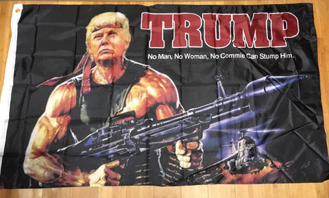 12 TRUMP BAZOOKA FLAGS MAGA 3'X5' Rough Tex 100D ® no commie