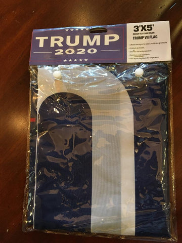 TRUMP VII 3'X5' 150D NYLON OFFICIAL FLAG 2020 BLUE