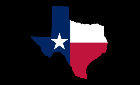 Texas Map Black 3'X5' Flag ROUGH TEX® 68D