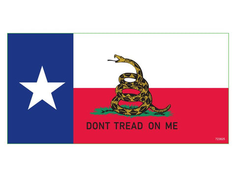 Texas Gadsden Bumper Sticker Made in USA