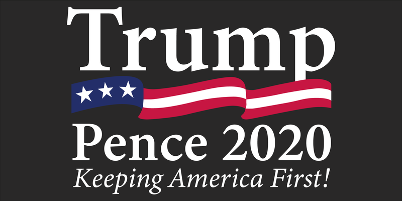 TRUMP PENCE 2020 BUMPER STICKER