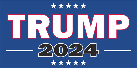 Trump 2024 (Blue) - Bumper Sticker