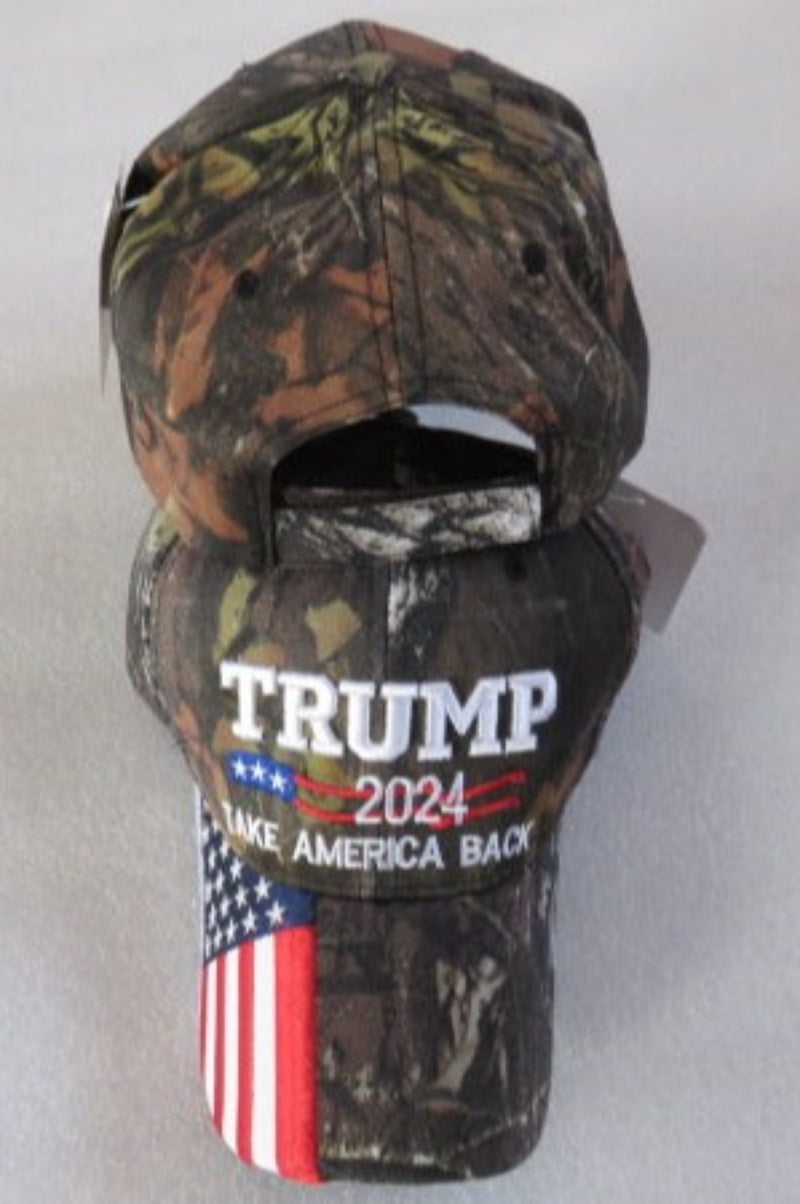 Trump 2024 Take America Back USA Camo Cap