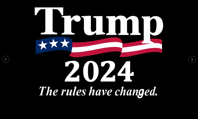 Trump 2024 The Rules Have Changed 3'X5' Flag ROUGH TEX® 150D Nylon