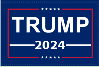 Trump 2024 3'X5' Flag ROUGH TEX® 100D DBL Sided