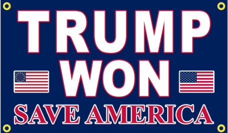 Trump Won USA 3'X5' Flag Rough Tex® 100D