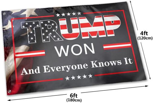 Trump Won USA 3'X5' Flag Rough Tex® 100D