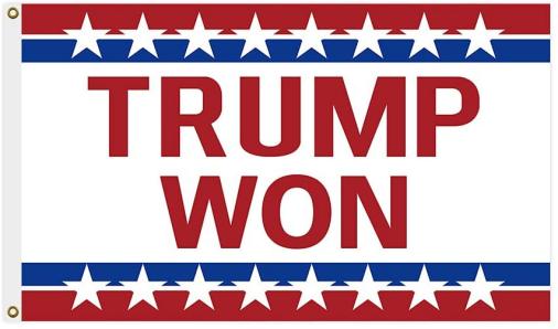 Trump Won Stars 3'X5' Flag Rough Tex® 100D