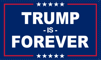 Trump Is Forever Navy Blue 3'X5' Flag Rough Tex® 100D