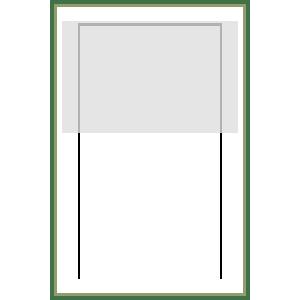 100 YARD SIGN WIRE FRAMES