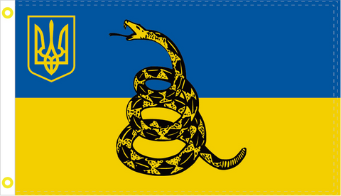 Ukraine Gadsden Liberty Flags 3'X5' Flag Rough Tex® 100D