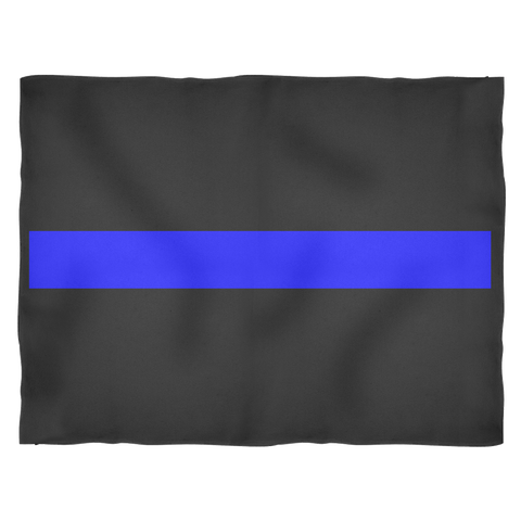 Police Thin Blue Line Deluxe Polar Fleece Blanket
