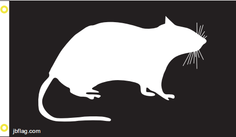 U R A Rat 3'X5' Flag ROUGH TEX® 100D