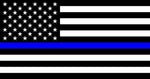 USA American Blue Line 3x5ft Nylon 150D Flag