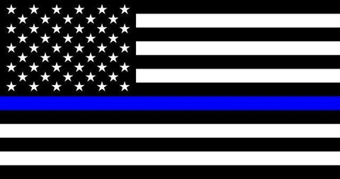 USA American Blue Line 3x5ft Nylon 150D Flag