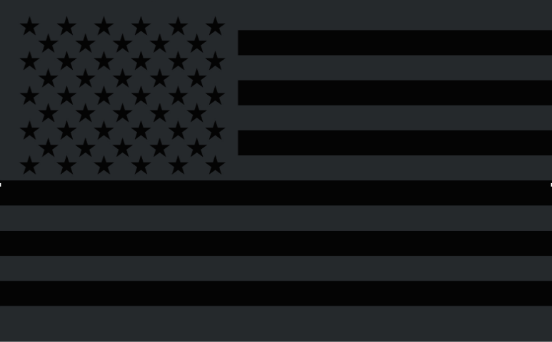 USA Blackout 4'x6' Flag ROUGH TEX® 68D