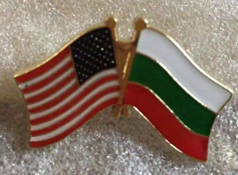 USA Bulgaria Lapel Pin