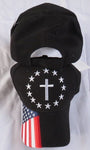 USA Cross Black Cap