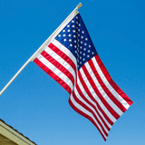 USA American 2.5'x4' Embroidered Flag ROUGH TEX® 300D Oxford Nylon with Sleeve