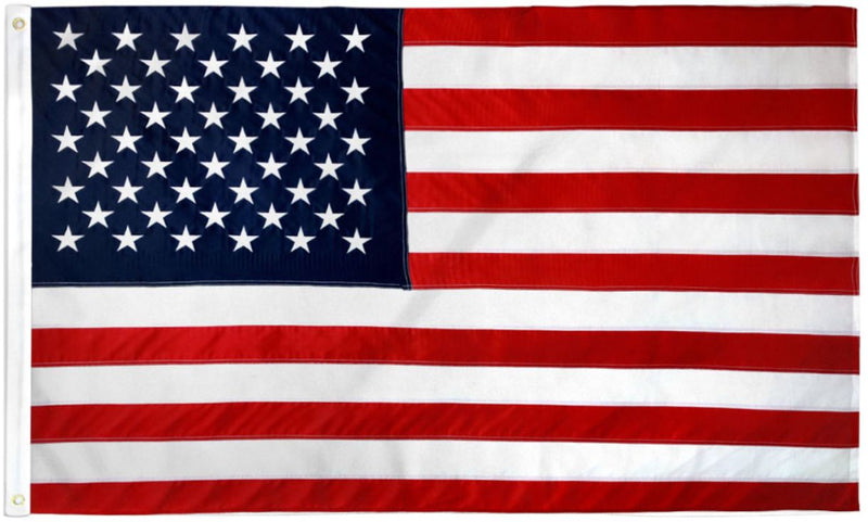 USA American 4'x6' Embroidered Flag ROUGH TEX® 210D Oxford Nylon