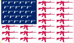 USA Guns 3'X5' Flag ROUGH TEX® 100D