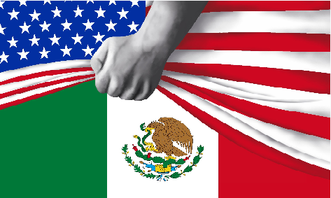 USA Mexico Reveal 3'X5' Flag ROUGH TEX® 68D