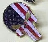 USA Punisher Helmet Lapel Pin