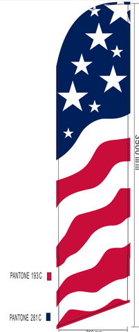 USA SWOOPER FLAG 11.5'x2.5'