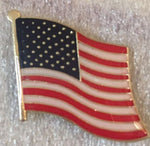 USA Wavy Lapel Pin American Flag