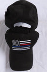 USA Fire Fighter Police Memorial Black Cap