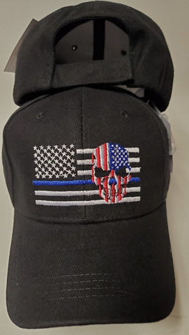 USA Police Memorial Skull Cap