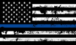 US Police Memorial Vintage 3'X5' Flag ROUGH TEX® 68D