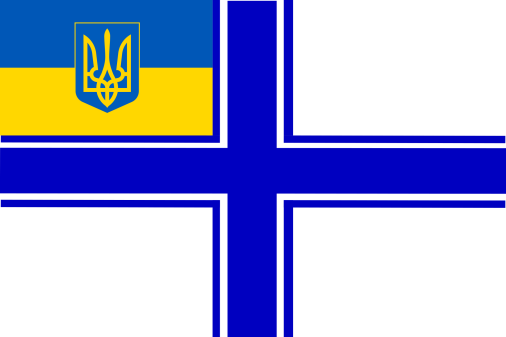 Ukraine Naval Ensign Navy Defense Force Official 3'x5' Flag Rough Tex ® 100D