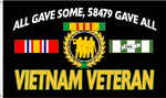 Vietnam Veteran 3'X5' Flag ROUGH TEX® 100D