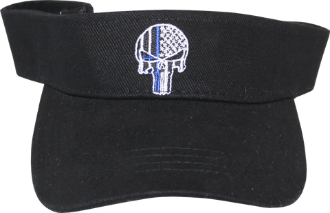 Visor - Police Skull Black