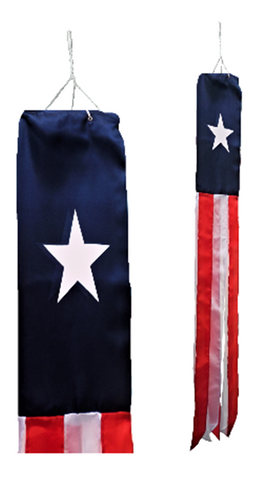 TEXAS PRINTED Flag Wind Sock