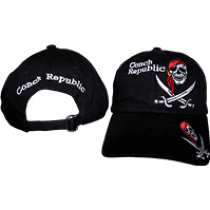 Conch Republic Pirate Crossed Swords On Brim - Cap