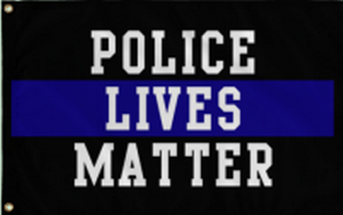 Police Lives Matter 3'x5' Flag Rough Tex® 100D