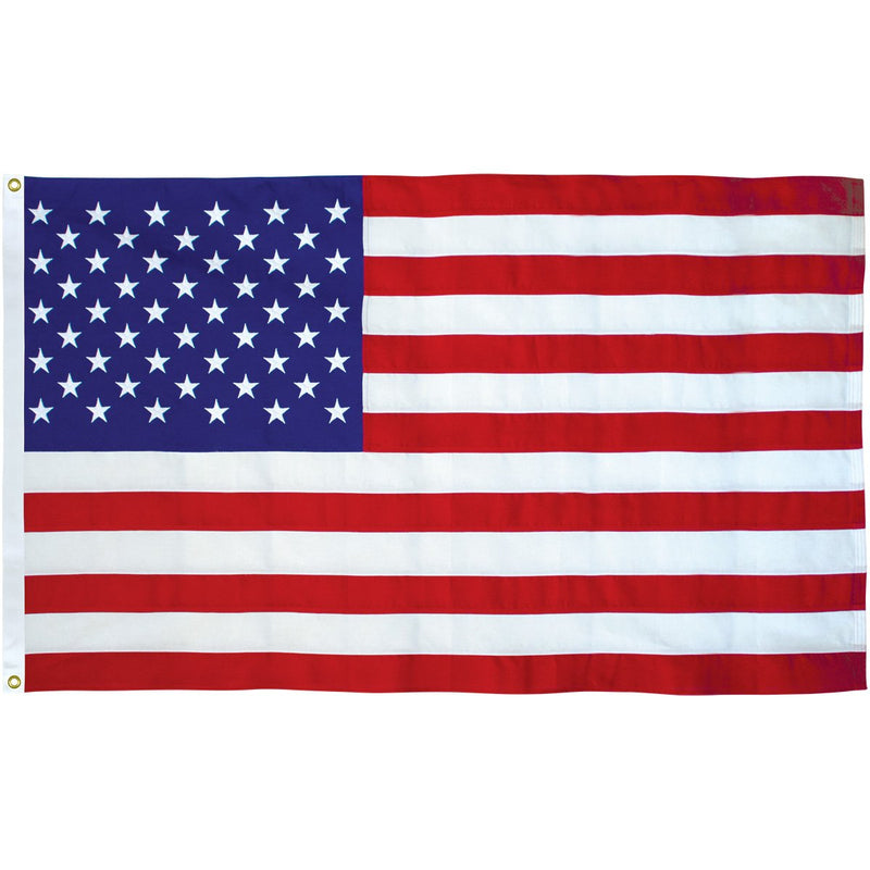 STEEL FLAGPOLE KIT 6FT WITH EAGLE AND 3'X5' AMERICAN FLAG 150D NYLON