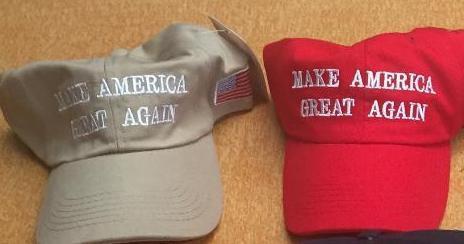 12 assorted washed TRUMP caps