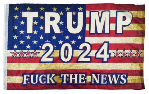 Trump 2024 F... The News 3'X5' Flag Rough Tex® 100D