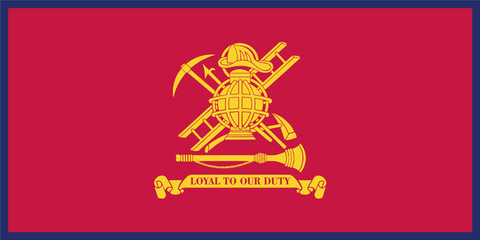 Fire Fighter Flag Bumper Sticker