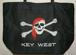 KEY WEST CONCH REPUBLIC BEACH BAGS (CHOICE OF KEY WEST BIKINI & PALM, TROPICAL DRINK FIESTA & SEA SHELLS, BLACK PIRATE, CONCH REPUBLIC FLAG BAG & THE STATE OF FLORIDA OFFICIAL BEACH BAGS)