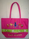 KEY WEST CONCH REPUBLIC BEACH BAGS (CHOICE OF KEY WEST BIKINI & PALM, TROPICAL DRINK FIESTA & SEA SHELLS, BLACK PIRATE, CONCH REPUBLIC FLAG BAG & THE STATE OF FLORIDA OFFICIAL BEACH BAGS)