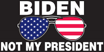 Biden Not My President (Glasses) 3'X5' Flag ROUGH TEX® 100D