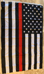 Black & Red USA (Thin Red Line) 3'x5' 100D Flag Rough Tex ®