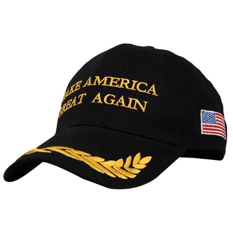 Red TRUMP MAGA Make America Great Again Gold cap