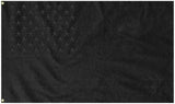 USA Black Embroidered 3'X5' Flag Rough Tex® 600D 2-Ply Nylon