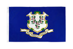 Connecticut 12"x18" State Flag (With Grommets) ROUGH TEX® 68D Nylon